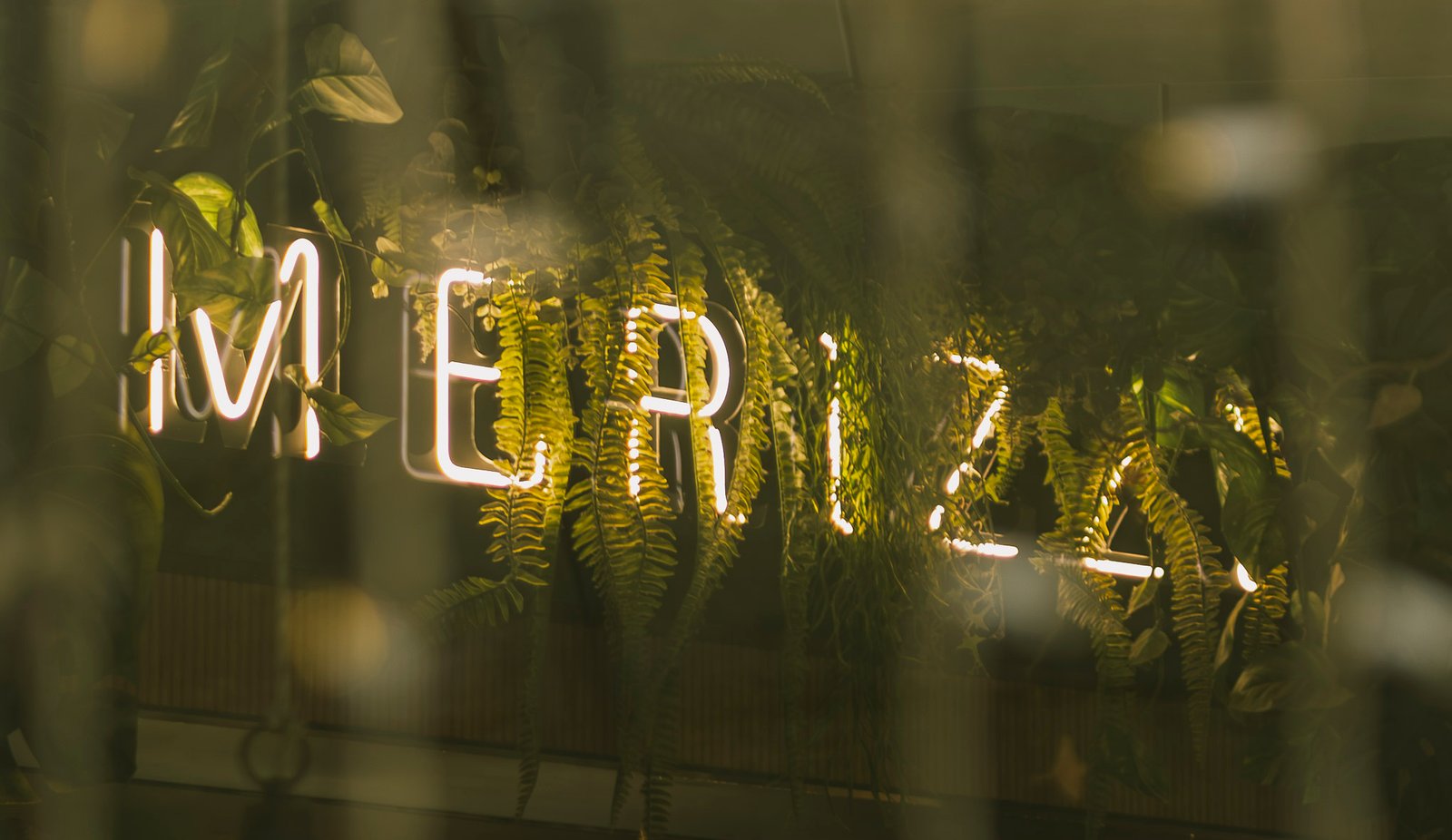 Insegna Merizzi immersa nel verde